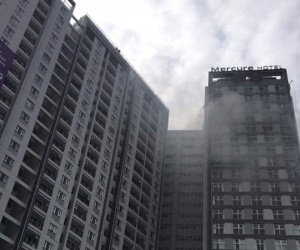Tòa nhà cao nhất Hải Phòng bốc cháy