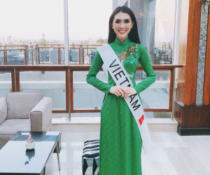 Tường Linh dẫn đầu bình chọn top 10 thí sinh được yêu thích tại Hoa hậu Liên lục địa