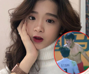 Dân mạng đồng loạt thả 'phẫn nộ' khi Linh Ka nhắn quản lí mời hậu vệ Bùi Tiến Dũng về làm hotteen
