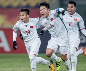 Video: Quang Hải ghi bàn thứ hai trong trận U23 Việt Nam - U23 Qatar
