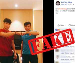 'Ăn theo' độ hot của thủ môn Tiến Dũng, nhiều trang MXH giả mạo được lập ra khiến bao chị em mắc lừa
