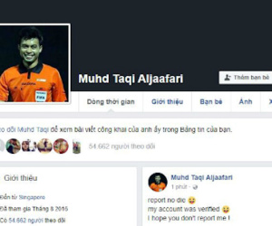 Người Việt 'trút giận nhầm' lên Facebook giả mạo trọng tài Singapore