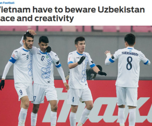 Báo châu Á chỉ bài cho Việt Nam đánh bại Uzbekistan ở CK