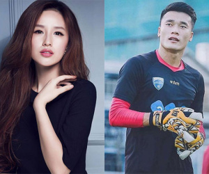 HH Mai Phương Thúy gọi thủ môn Bùi Tiến Dũng là 'cháu' dù rất hâm mộ