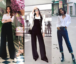 Học lỏm 7 kiểu diện sơ mi trắng không nhàm chán từ sao Việt