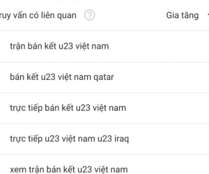 Từ khóa 'U23 Việt Nam' được tìm kiếm chóng mặt trên Google, nhiều gấp 10 lần 'U23 Uzbekistan'