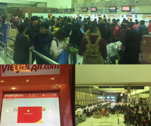 Hệ thống của Vietjet Air gặp sự cố, khách không thể check in