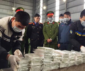 Tiêu hủy 300 bánh heroin trong vụ án ông 'trùm' ma túy Vàng A Cáng