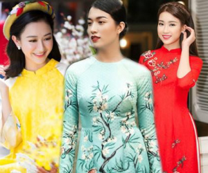 Mua áo dài diện Tết, chị em đừng bỏ qua 3 gam màu hút may mắn này!