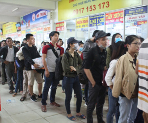 Phòng vé xe tết dời lên Facebook!