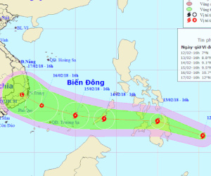 Bão Sanba mạnh thế nào khi vào Biển Đông?