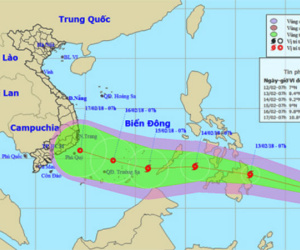 Bão Sanba nhiều khả năng tan trên biển Đông