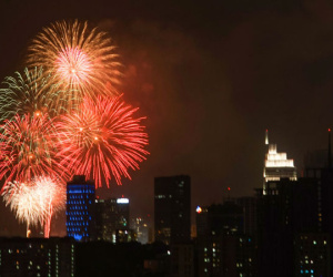 Video: Pháo hoa rực sáng chào năm mới 2018