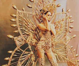 Hé lộ trang phục dân tộc nặng 55 kg của Hương Giang Idol tại Hoa hậu Chuyển giới Quốc tế 2018