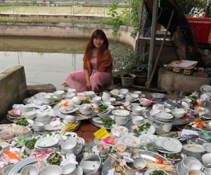 Nhìn núi bát đũa mà nàng dâu trưởng độc đinh 5 đời phải rửa khiến ai cũng choáng váng
