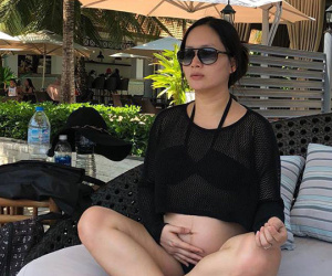 Lan Phương bị ngộ độc thực phẩm trong lúc mang thai