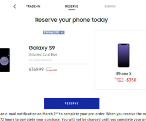 Samsung mua lại iPhone X với giá 350 USD