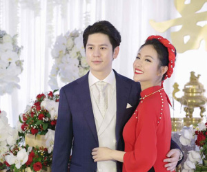 Tiết lộ những hình ảnh hiếm hoi trong lễ đính hôn của Mai Hồ và bạn trai 'soái ca'
