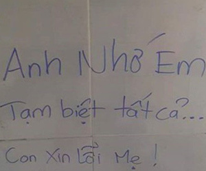 Viết 'anh nhớ em' lên tường, thanh niên treo cổ tự tử