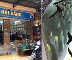 Niêm phong số kim loại nghi để sử dụng cho súng hơi tại chợ Hòa Bình