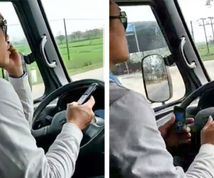 Tài xế dùng khuỷu tay lái xe buýt: Nếu gặp người quay clip, tôi bắt tay