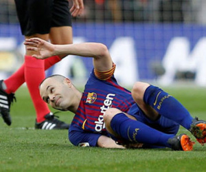 Iniesta nghỉ 1 tháng, Barca lo sốt vó
