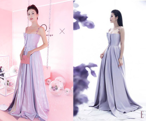 Khoe sắc vóc thanh tân trong chiếc đầm tím chuẩn trend, Quỳnh Anh Shyn nào có kém đàn chị Đông Nhi