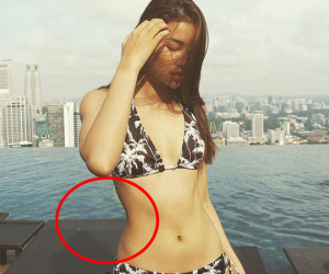 Đăng ảnh mặc bikini nóng bỏng, Phạm Hương bị soi chỉnh ảnh đến mức 'biến dạng'
