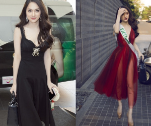 Gu thời trang của Hương Giang Idol tại Hoa hậu chuyển giới