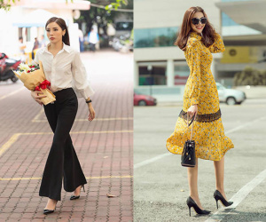 Tìm kiếm gợi ý diện đồ công sở từ chính phong cách của các người đẹp Việt