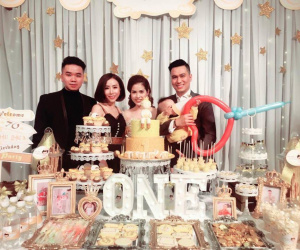 Vợ chồng Việt Anh (Người Phán Xử) tổ chức sinh nhật 1 tuổi hoành tráng cho con trai cưng
