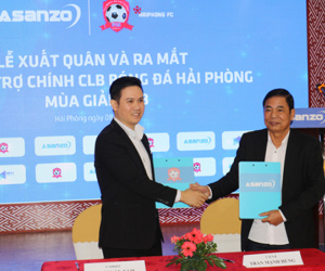 Asanzo tài trợ cho CLB Hải Phòng