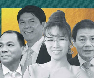 Cổ phiếu đóng góp bao nhiêu tiền vào tài sản ròng các tỷ phú USD Việt?