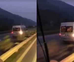 Clip: Kinh hoàng ô tô 16 chỗ chạy ngược chiều vun vút trên cao tốc Hà Nội - Lào Cai