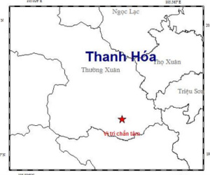 Động đất 3 độ richter ở biên giới Thanh Hóa