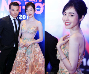 Bà mẹ hai con Elly Trần diện đầm công chúa, khoe dáng điệu đà trên thảm đỏ