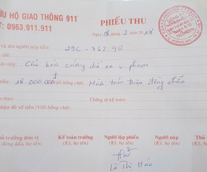 CSGT gọi xe cẩu đưa về nơi tạm giữ, chủ xe vi phạm phải trả phí 18 triệu đồng