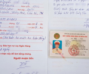 Nhiều cảnh sát cầm cố cả giấy chứng minh công an nhân dân để vay tiền