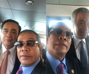 Chùm ảnh: Tinh thần selfie 'cao độ' của Thủ tướng Campuchia cùng các nguyên thủ ASEAN