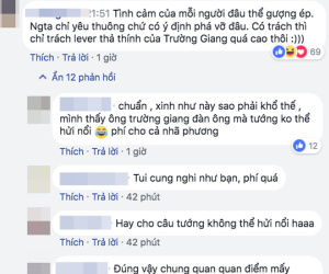 Nhiều ý kiến bênh vực Nam Em, cho rằng người nên bị chỉ trích chính là Trường Giang