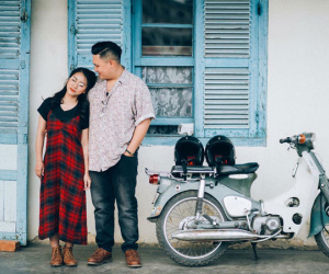 Bộ ảnh cưới đôi trẻ 'chị ơi, anh yêu em' chênh nhau 50 kg và 30 cm