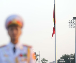 Lễ thượng cờ rủ Quốc tang nguyên Thủ tướng Phan Văn Khải tại quảng trường Ba Đình