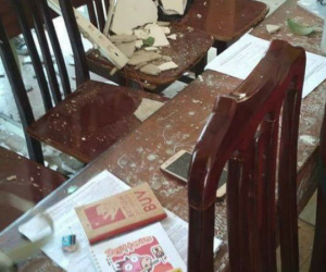 Sập trần trường THPT Trần Nhân Tông, 3 học sinh bị thương