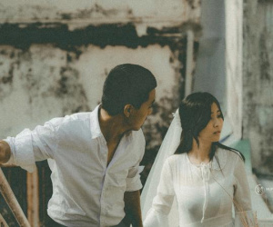 Yêu từ cái nhìn đầu tiên, cặp đôi 9X có bộ ảnh cưới mộc mạc như thời ông bà anh