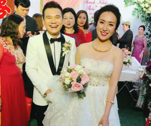 Khắc Việt rạng rỡ bên bà xã xinh đẹp tại đám cưới ở quê nhà Yên Bái