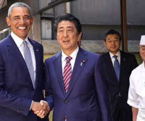 Obama đi ăn sushi với thủ tướng Nhật Bản