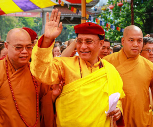 Video: Đức Gyalwang Drukpa khai đàn cầu quốc thái dân an tại TP HCM