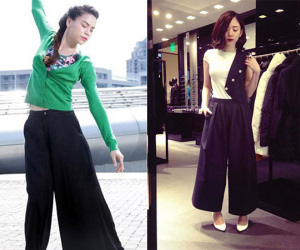 Cao như Hồ Ngọc Hà, hoa hậu Thùy Dung cũng không tránh khỏi xấu vì quần culottes
