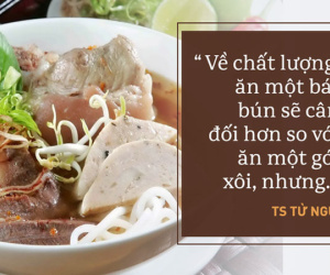 Ăn sáng: 1 bát bún, 1 gói xôi, 1 gói ngũ cốc hoặc chỉ ăn hoa quả - Đúng hay sai?