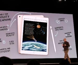 Apple trình làng iPad mới giá rẻ, hỗ trợ bút cảm ứng Pencil